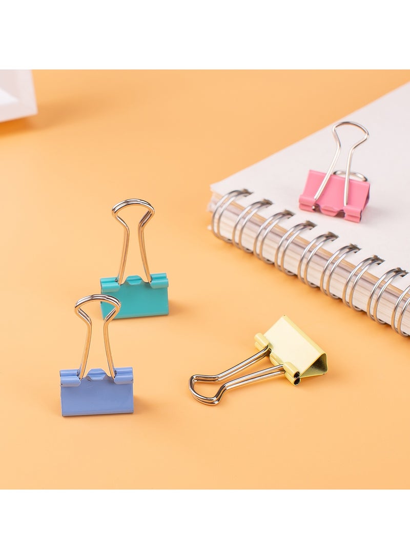 Deli E8554A Binder Clips 25mm, 48PCS, 4 Colors 鈥?ideal for organizing office and school files - Image 2