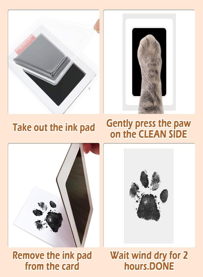 Yudlto 8.6'' Pet Shadow Box Memorial Gift with 1.8in Depth, Rustic Collar Holder Picture Frame Paw Print Kit Dog Cat Wooden Sculpture Pet Ashes Fur Jar Rainbow Sympathy Gift Tabletop Wall Hanging - Image 5