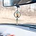 Qpige Highland Cow Car Accessories for Women Men Highland Cow Car Mirror Decor Hanging Cute Rear View Mirror Accessories Gifts for Women Khaki - Image 2