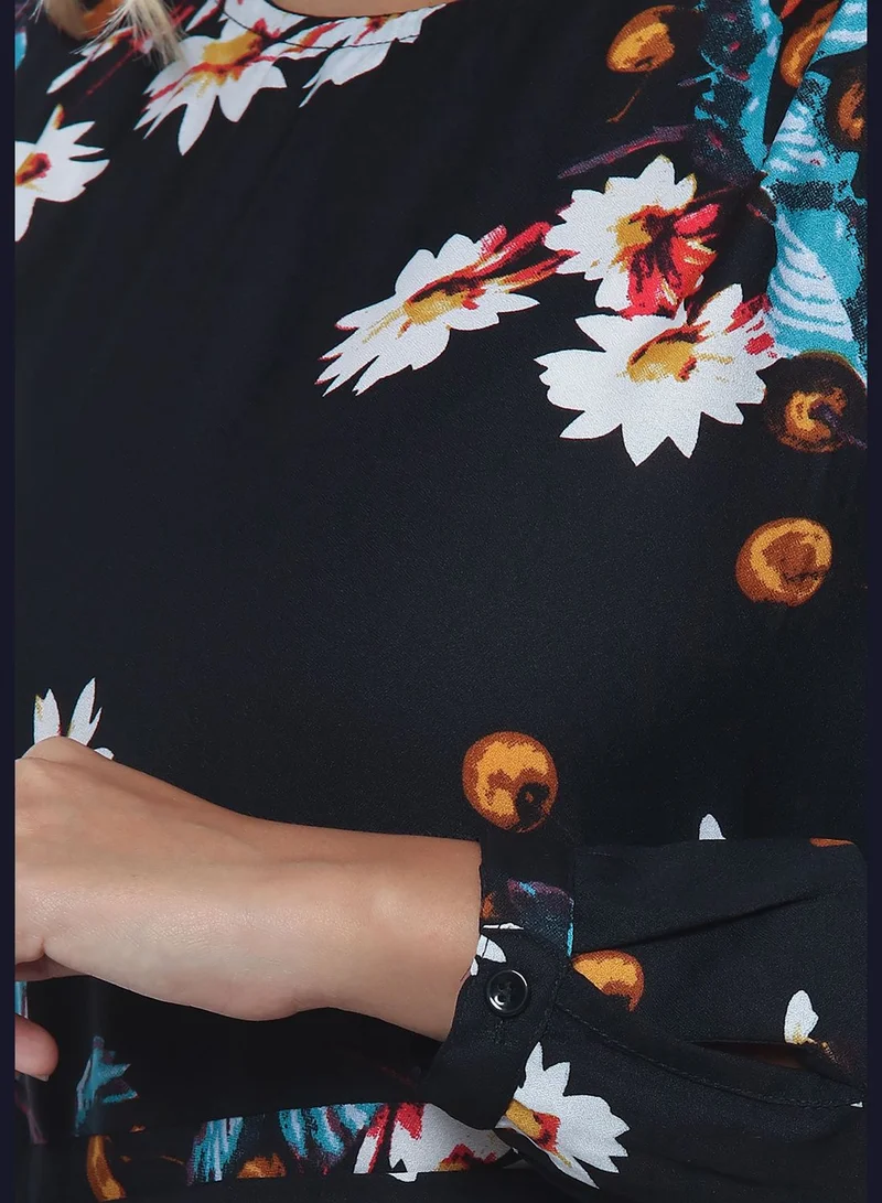 Campus Sutra Floral Print Dress