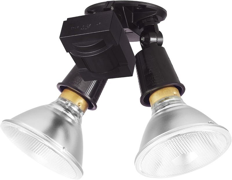 Globe Electric 240W Twin Head Motion Sensor Security Flood Light, 110° Detection, 60-Ft Range, Hardwired, Bronze Finish, Weather Resistant Outdoor Light, 17000268 - Image 5