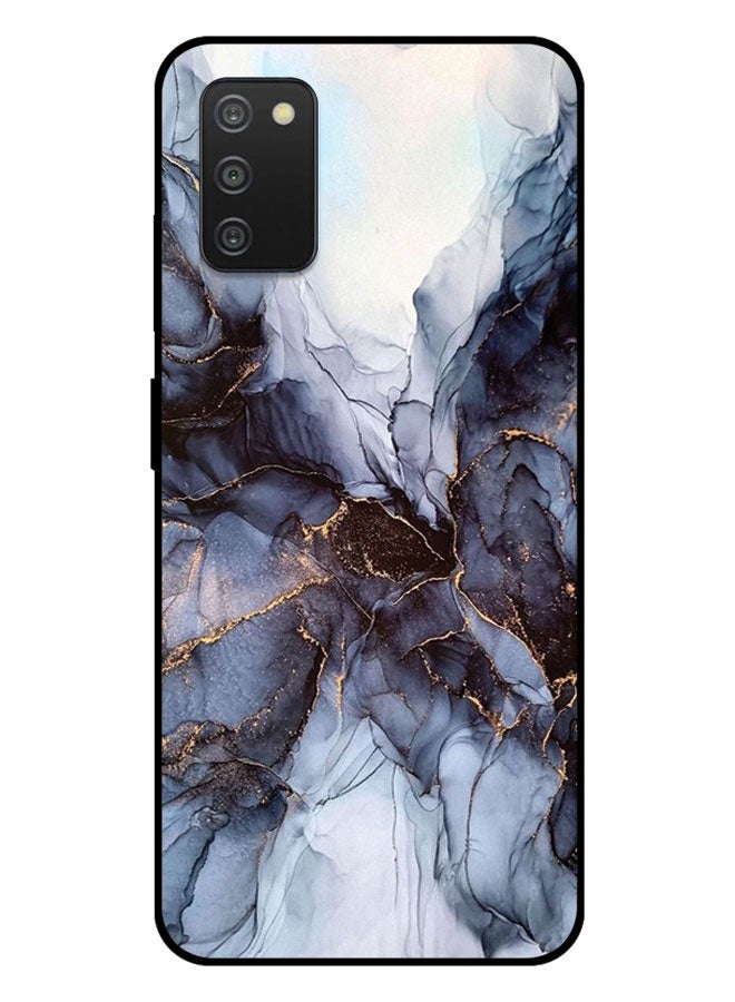 الصيد العين غطاء حماية مطبوع لهاتف سامسونج جالاكسي A03S - بنقشة الرخام الأسود - Image 1