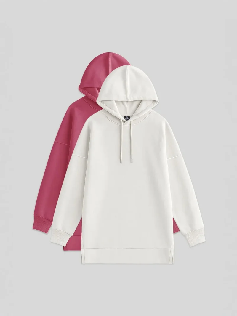 تومي لايف TOMMY Oversized Hooded Sweatshirt With Pocket