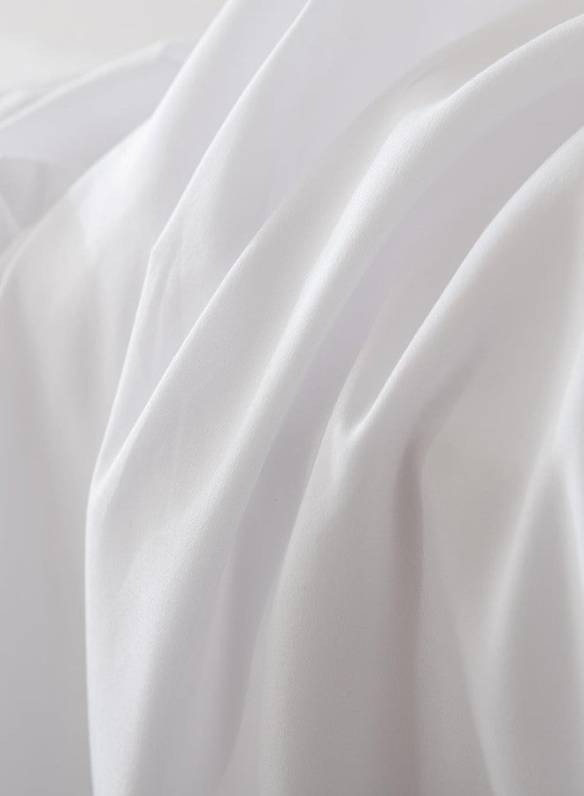 TSUTOMI Dorm Room Bed Skirt Twin XL - College Dorm Bed Skirt - Extra Long Dorm Room Bed Skirt 32 Inch Tailored Drop - 100% Microfiber Dorm Room Bedskirts - College Dorm Bed Skirt - White, Twin-XL /32 Drop - Image 5