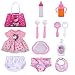 BABESIDE 13 PCS Reborn Baby Doll Accessories and Clothes Playset for 1720 Inch Dolls Feeding Caring Set with Diaper Bag Magic Bottle Pretend Play Gift for Girls Kids Birthday Christmas - Image 2