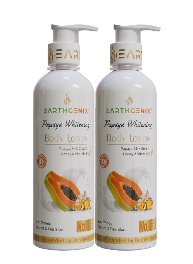 Earthgenix 2-Pieces Papaya Body Lotion 1000 Ml 