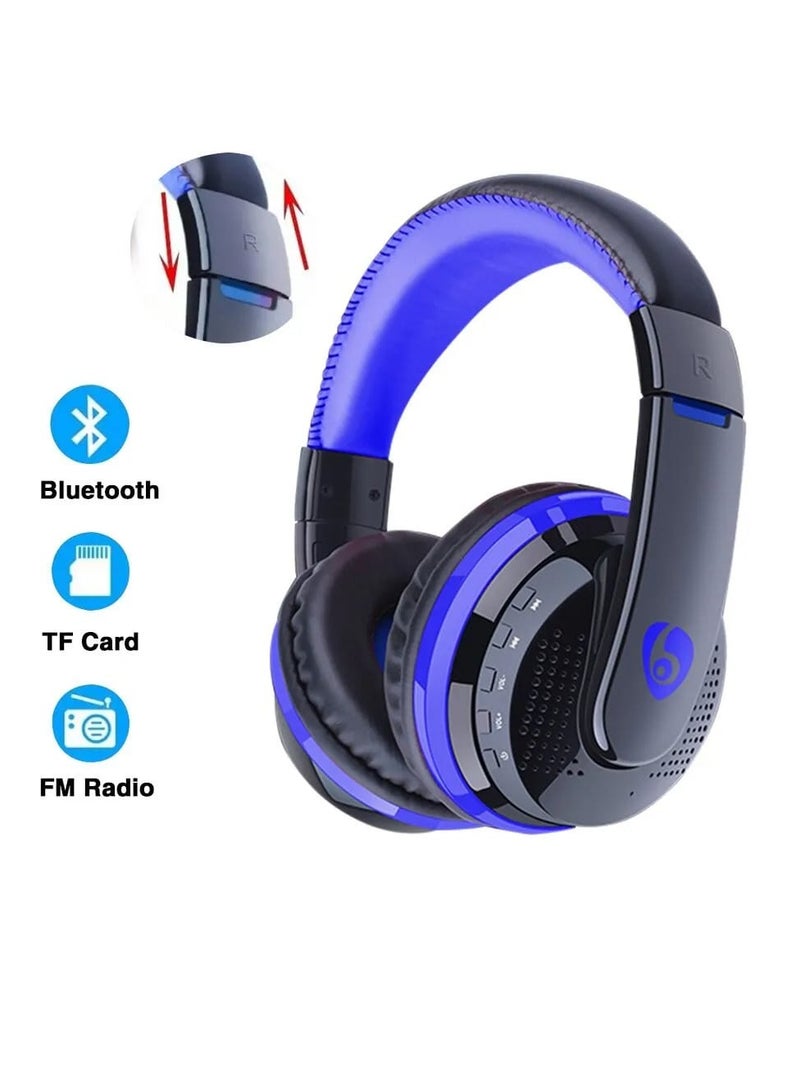 أوفلينج سماعة رأس ستيريو لاسلكية MX666 للألعاب مزودة بتقنية البلوتوث 5.3 مع ميكروفون ومنفذ AUX مقاس 3.5 مم للهواتف الذكية وأجهزة الكمبيوتر المحمولة وأجهزة الكمبيوتر المكتبية - Image 1