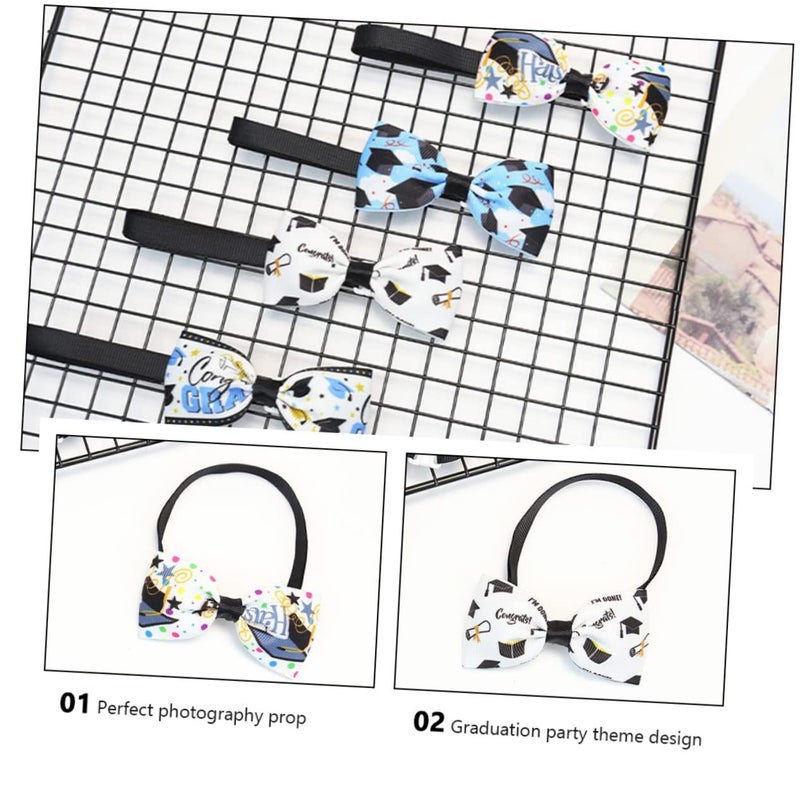 Pet Bow Tie Collars For Dog And Cat 4 Pack Graduation Photo Prop Comfort - Image 5