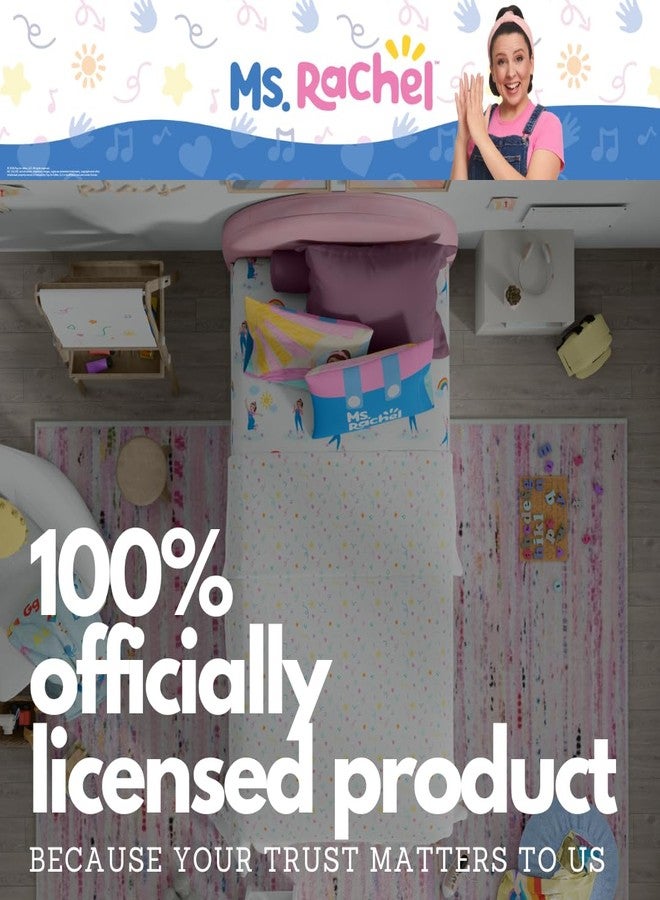 Franco مجموعة ملاءات فرانكو السيدة راشيل التعليمية المغامرات فائقة النعومة المريحة 3 قطع من الألياف الدقيقة، توأم، (منتج مرخص رسميًا) للأطفال - Image 5