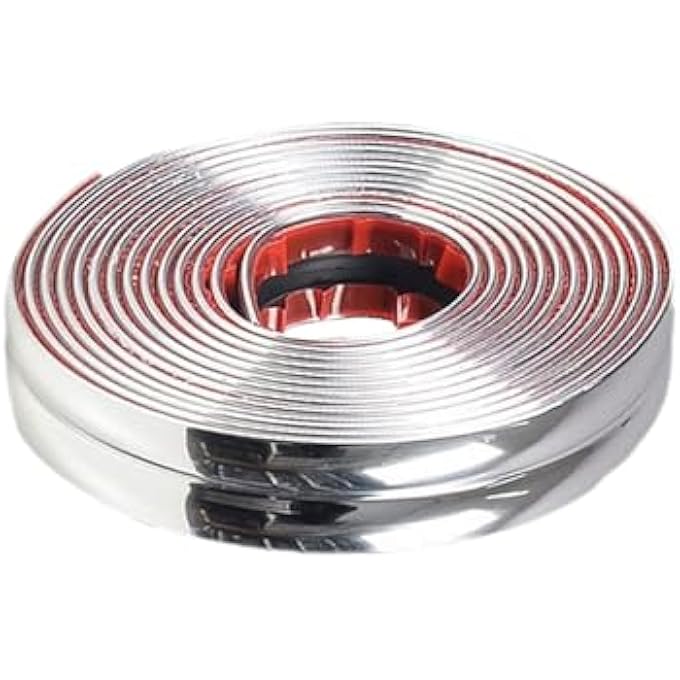 3M 10FT PEEL AND STICK WALL MOLDING TRIM,INSIDE OUTSIDE CORNER TRIM,SELF ADHESIVE WALL TRIM CORNER & EDGE PROTECTOR TRIM FLEXIBLE STRIP FOR CEILING FURNITURE COUNTERTOP FRAME,SILVER 2CM - Image 1