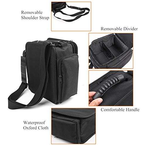 YOCTM Under Seat Organizer for 2007-2025 Jeep Wrangler JK JL JLU 4XE Sports Rubicon Gladiator JT Backseat Rear Under Seat Storage Bags Black Portable Storage Tool Kits Pocket… - Image 3