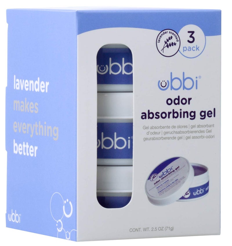 Ubbi Lavender Scented Absorbing Gel Value Pack - 3 Count Diaper Pail Odor Control for Baby Nursery - Image 5