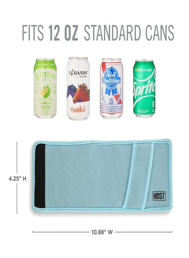 HOST Insta-Chill Can Cooler Flexible Freezable Gel and Ice Pack for Regular 12 oz Cans, Ice Blue - Image 4