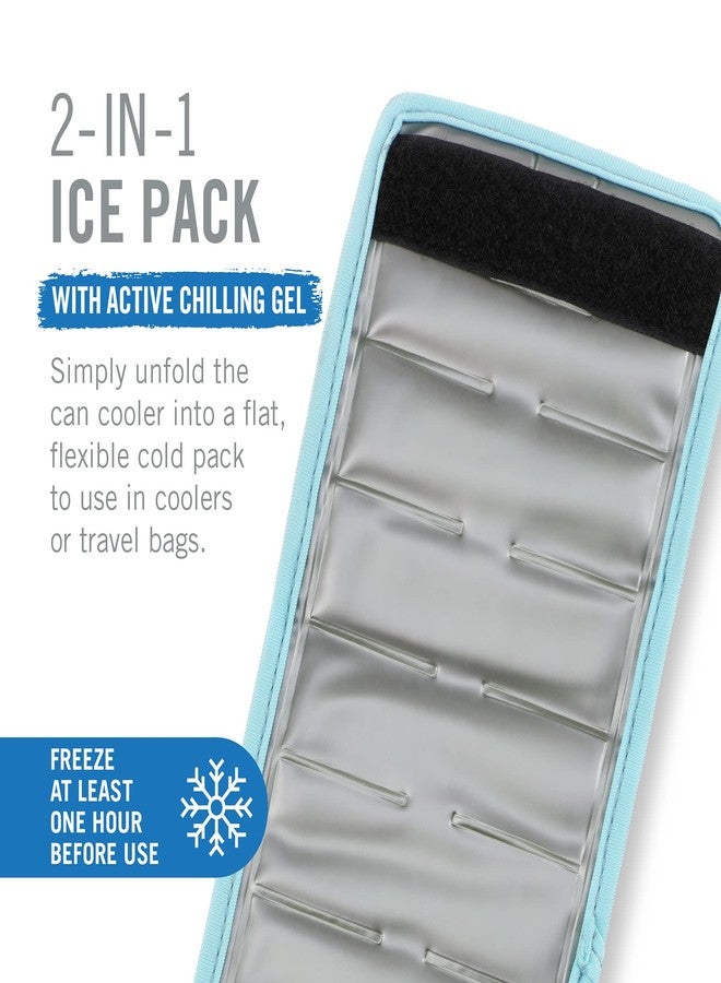 HOST Insta-Chill Can Cooler Flexible Freezable Gel and Ice Pack for Regular 12 oz Cans, Ice Blue - Image 3