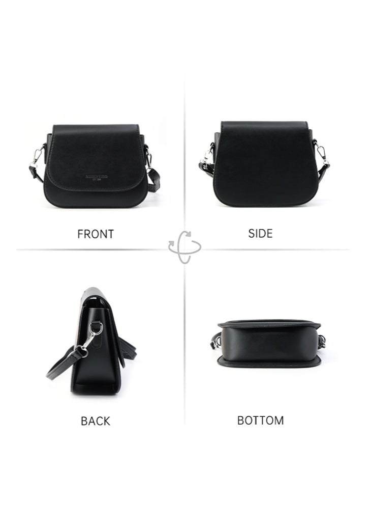 Women's Simple and Fashionable Shoulder Bag, Ladies PU Leather Crossbody Bag Sling Bag Side Bag Carry Bag, Portable Mobile Phone Bag Small Bag Satchel Bag Coin Purse for Girls/College Students - Image 5