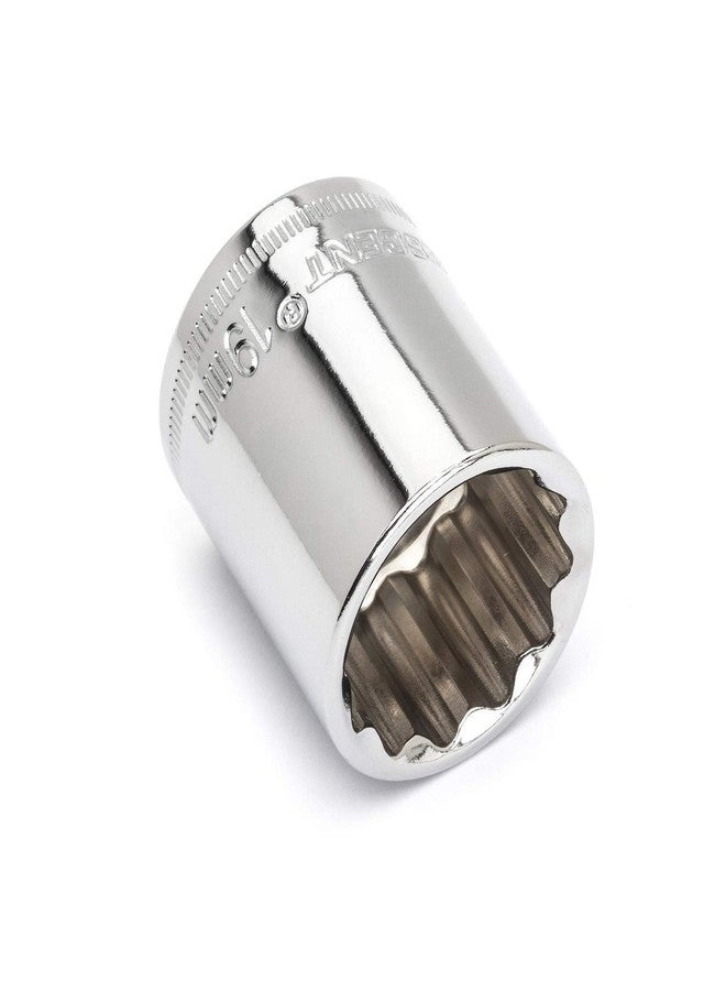 كريسنت مجموعة أدوات ميكانيكية قياسية SAE/مترية، مكونة من ٢٥ قطعة، بقطر ٣/٨ بوصة، و١٢ نقطة، ومُجهزة بـ CSWS7C - Image 5