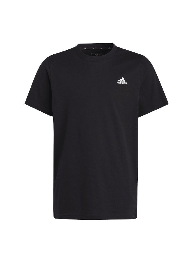 Adidas U Sl Tee Black Training T-Shirts 7-8Y - Image 2