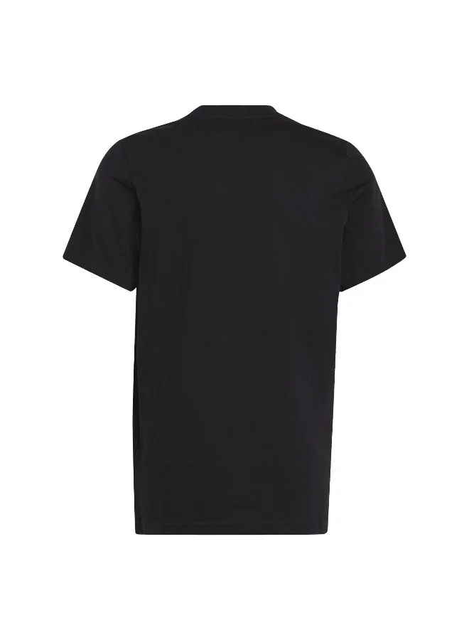 Adidas U Sl Tee Black Training T-Shirts 7-8Y