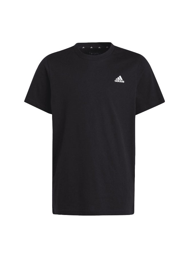 Adidas U Sl Tee Black Training T-Shirts 7-8Y - Image 1