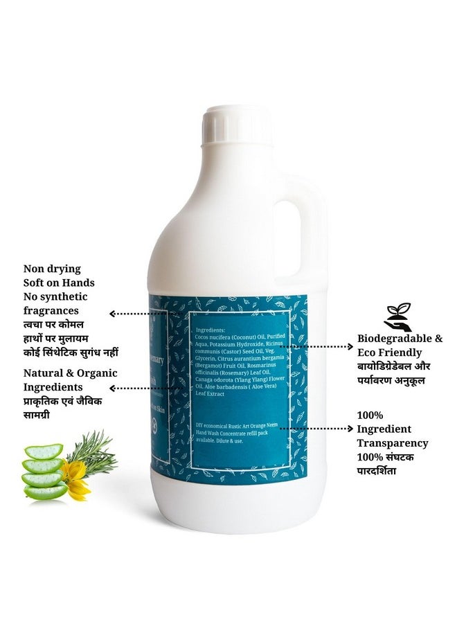 Aloe Vera Rosemary Hand Wash Refill Pack, Ready To Use | Natural, Vegan | Non-Drying, Hydrating | (1100Ml) - pzsku/Z278A9527CEFD3E08E1BDZ/45/_/1733729813/26b47856-ee16-4091-a8fa-44b4efac370a