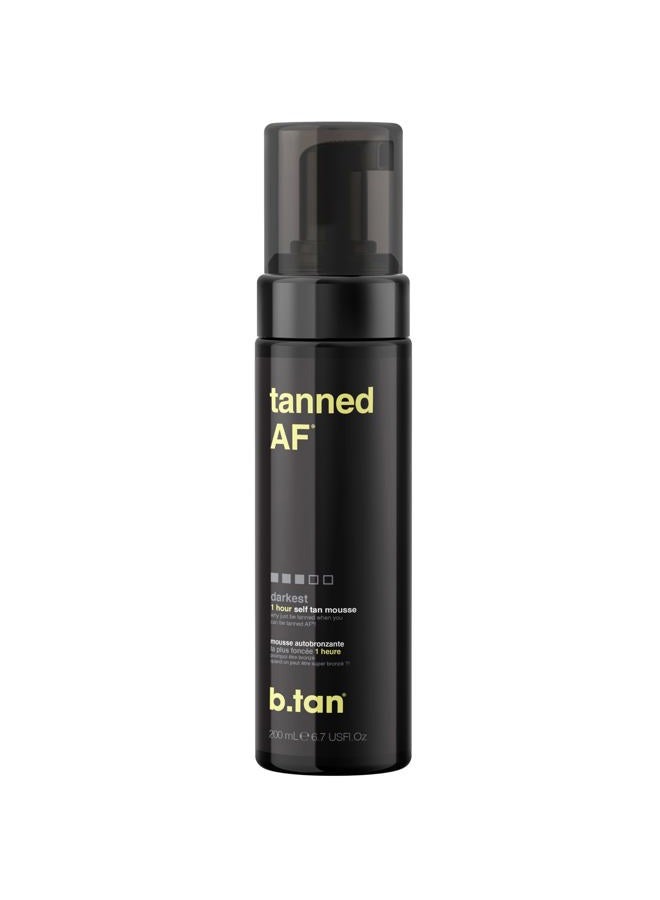 b tan b.tan Dark Self Tanner | Get Tanned - Fast, 1 Hour Express Sunless Tanning Mousse, No Fake Tan Smell, No Added Nasties, Vegan, Cruelty Free, 6.7 Fl Oz - Image 1