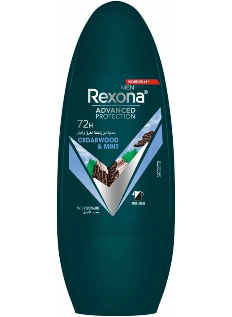 Rexona Cedar Wood & Mint Roll-On For Men 50 Ml - Image 1