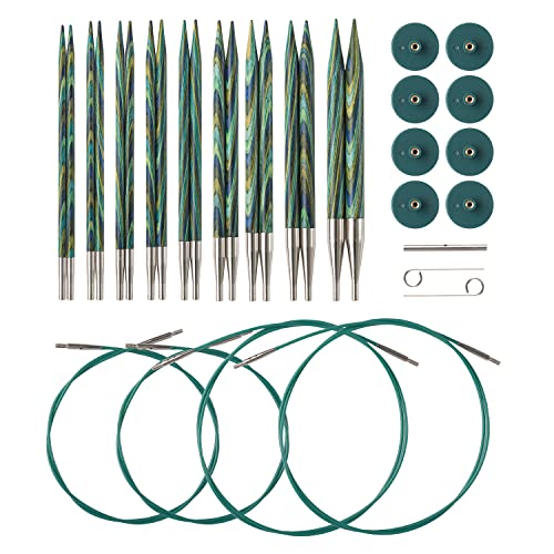 KnitPicks Knit Picks Options Wood Interchangeable Knitting Needle Set - US 4-11 (Caspian) - Image 1
