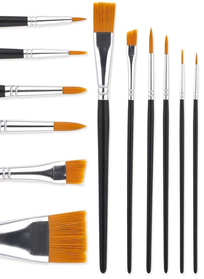 Dimeho Face Paint Brush Set, 6 Pcs Professional Artist Brush for Body Face Painting Body Art Makeup Kit for Acrylic Painting Oil Gouache Watercolor Halloween Cosplay Party Makeup Kit - Image 1