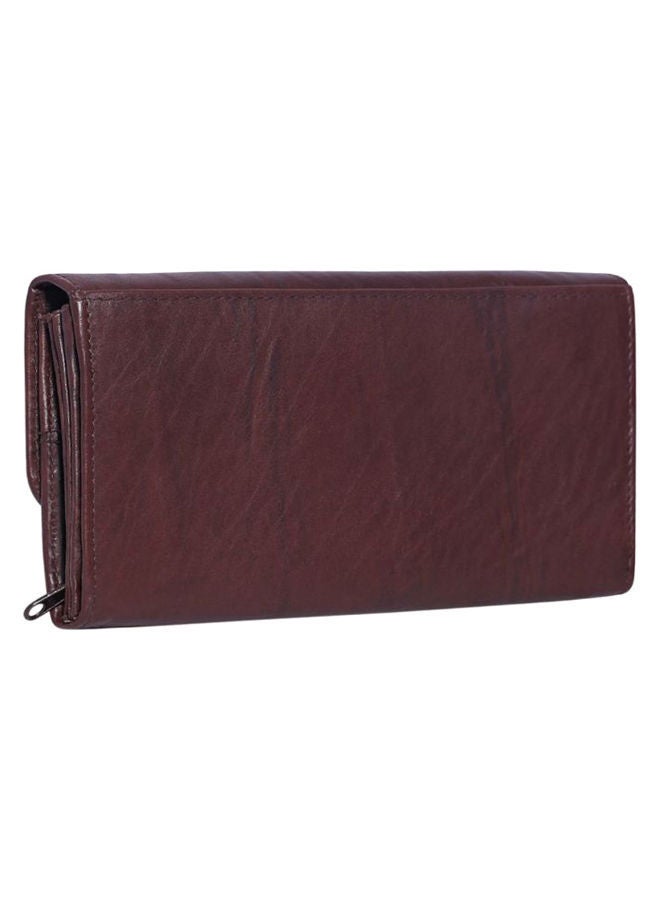 NIBEMINENT Laveri Genuine Leather Designer Ladies Wallet Dark Brown  - Image 2