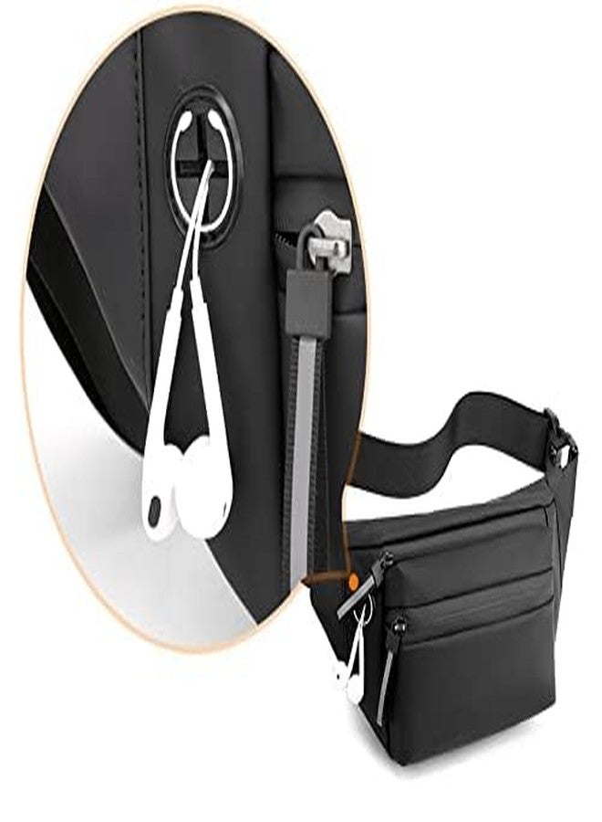 BAGILO Crossbody Sling Bag Chest Backpack Multifunctional Use for Travel, Hiking, Camping, Daily Out for Men & Women Men's Shoulder,Leisure Travel,Hard Shell Anti-Theft Chest Bag (Black) - Image 1