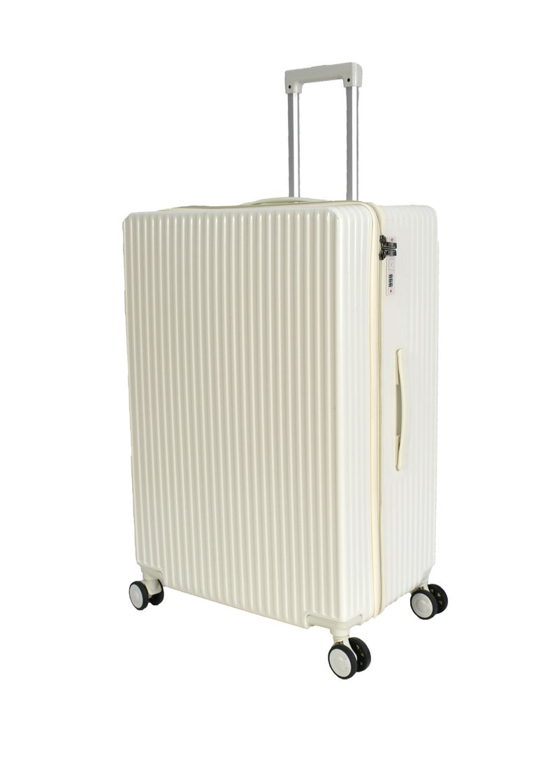 MORANO 3-Piece Unisex Morano Travel Luggage Trolley Set White  - Image 3