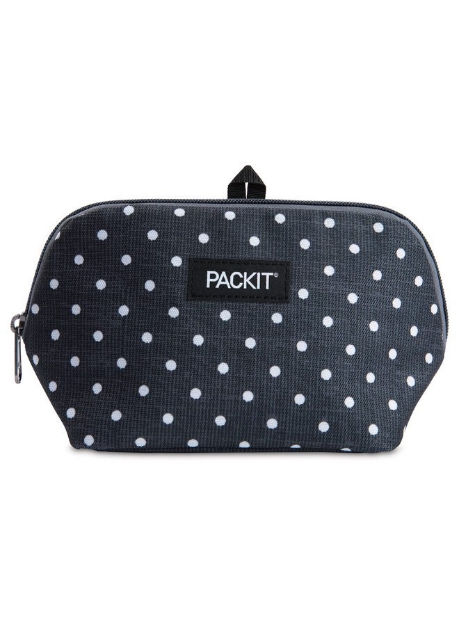 PackIt Freezable Snack Bag, Polka Dots, Built with EcoFreeze Technology, Foldable, Reusable, Zip Closure Locks in Cool Dry Air, and Fresh Snacks On the Go - Image 1