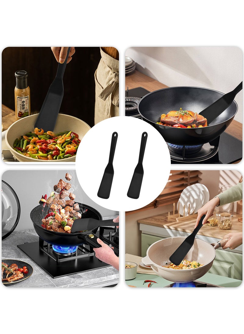 Generic - Black Silicone Spatula, Heat Resistant, Non Stick, Flexible Cooking Utensil, Ideal for Baking, Frying and Mixing, Ergonomic Handle, Easy to Clean - Image 1