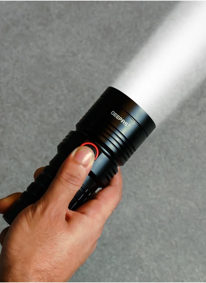 Waterproof LED Flashlight with Power Bank-GFL51044/Black