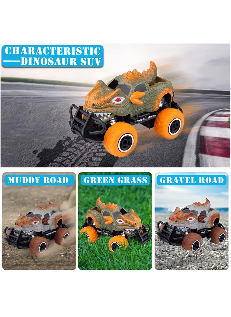 KASTWAVE Dinosaur Remote Control Car Toys Mini RC Race Car Monster Trucks Toddler Gifts Stunt Toy Car for Boys Age 3 5 6 4 7  - Image 2