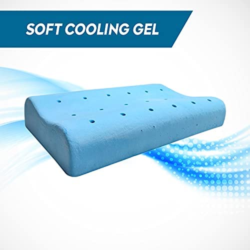Sleepsia Ventilated Cervical Memory Foam Pillow | Orthopedic Neck & Shoulder Pain Relief Pillow | Contour Cervical Neck Pain Relief Orthopedic Pillow | Washable Cover (Pack of 1) - Image 4