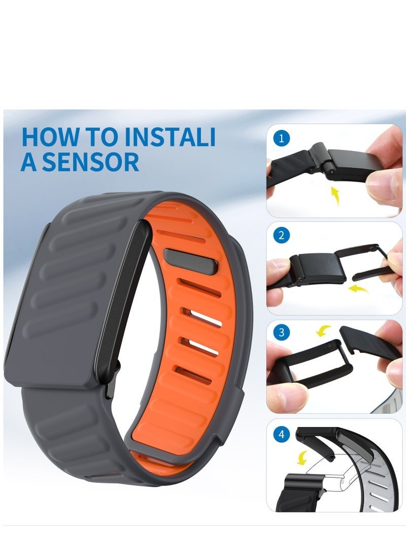 Silicone Sport Band Compatible with Whoop 4.0 Band Strap Men Women, Soft Breathable Sport Adjustable Waterproof Replacement Wristbands Straps for Whoop 4.0 Bands - Image 4