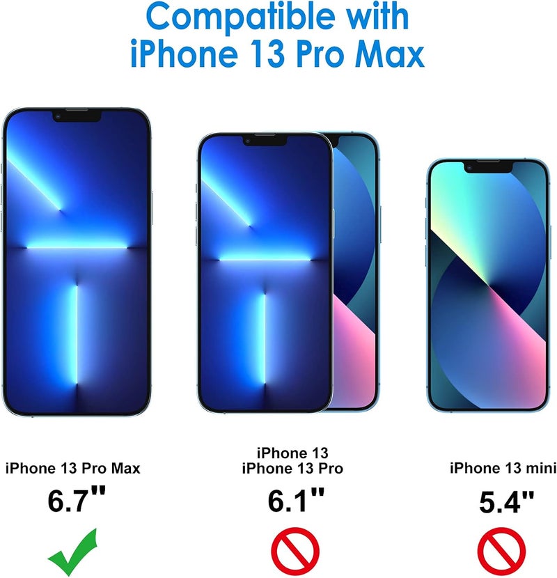 Jetech حماية شاشة الخصوصية لجهاز آيفون 13 برو ماكس 6.7 بوصة، زجاج مقسى مضاد للتجسس، عبوة 2 - Image 3