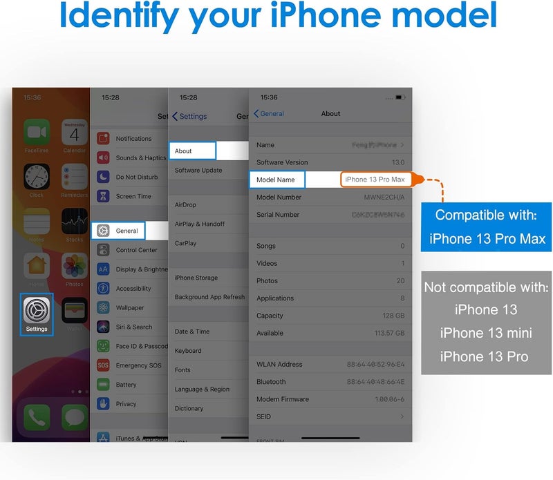 Jetech حماية شاشة الخصوصية لجهاز آيفون 13 برو ماكس 6.7 بوصة، زجاج مقسى مضاد للتجسس، عبوة 2 - Image 5