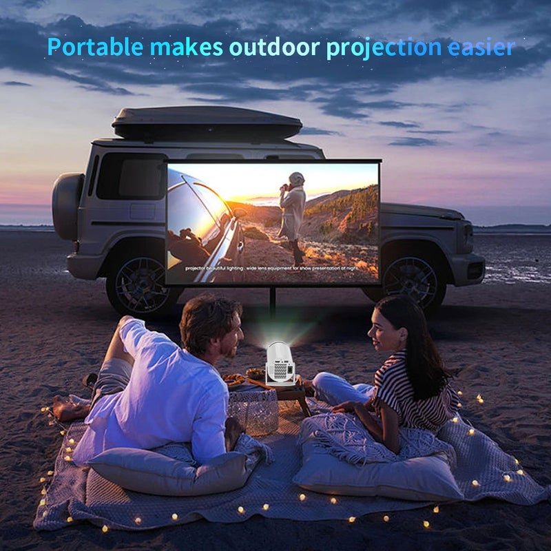 Smart Mini Portable Projector Compatible Android & iPhone 4K Decoding Android 11 Dual Band WiFi6 + BT5.0 130" Max Screen Home Cinema Projector - Image 4