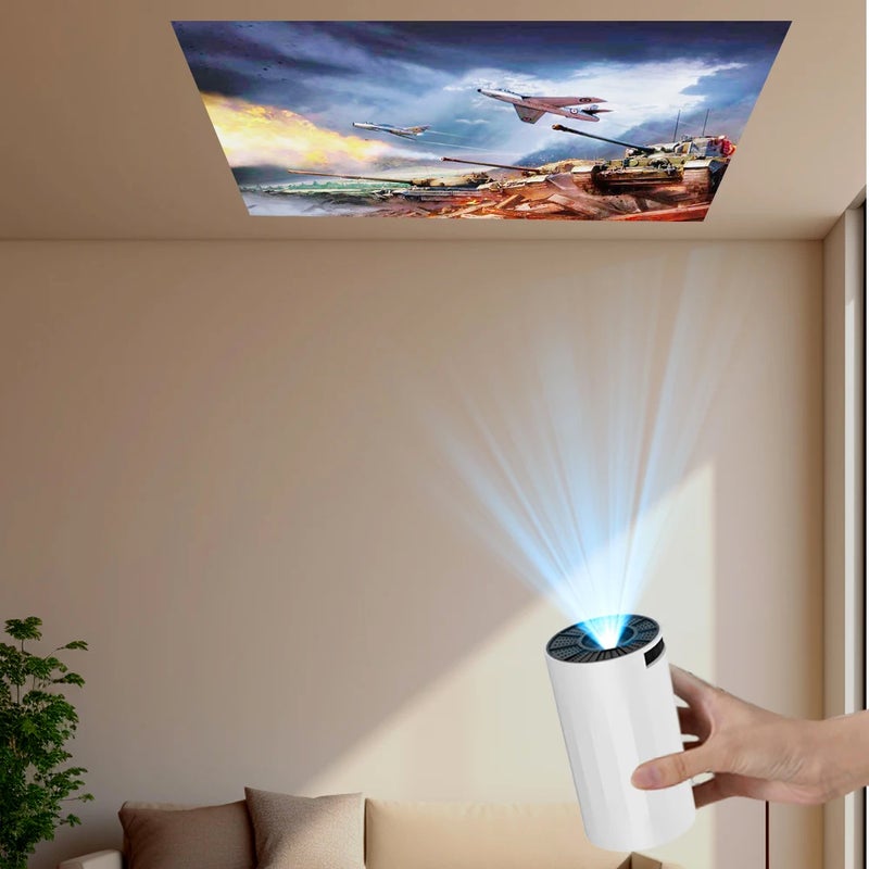 Smart Mini Portable Projector Compatible Android & iPhone 4K Decoding Android 11 Dual Band WiFi6 + BT5.0 130" Max Screen Home Cinema Projector - Image 3