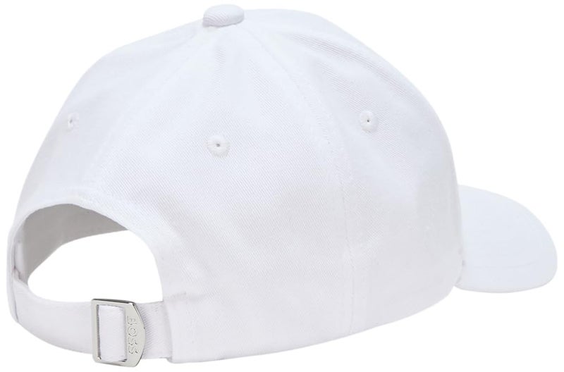 BOSS Center Logo Cotton Twill Cap, Cauliflower White, PCE. - Image 2
