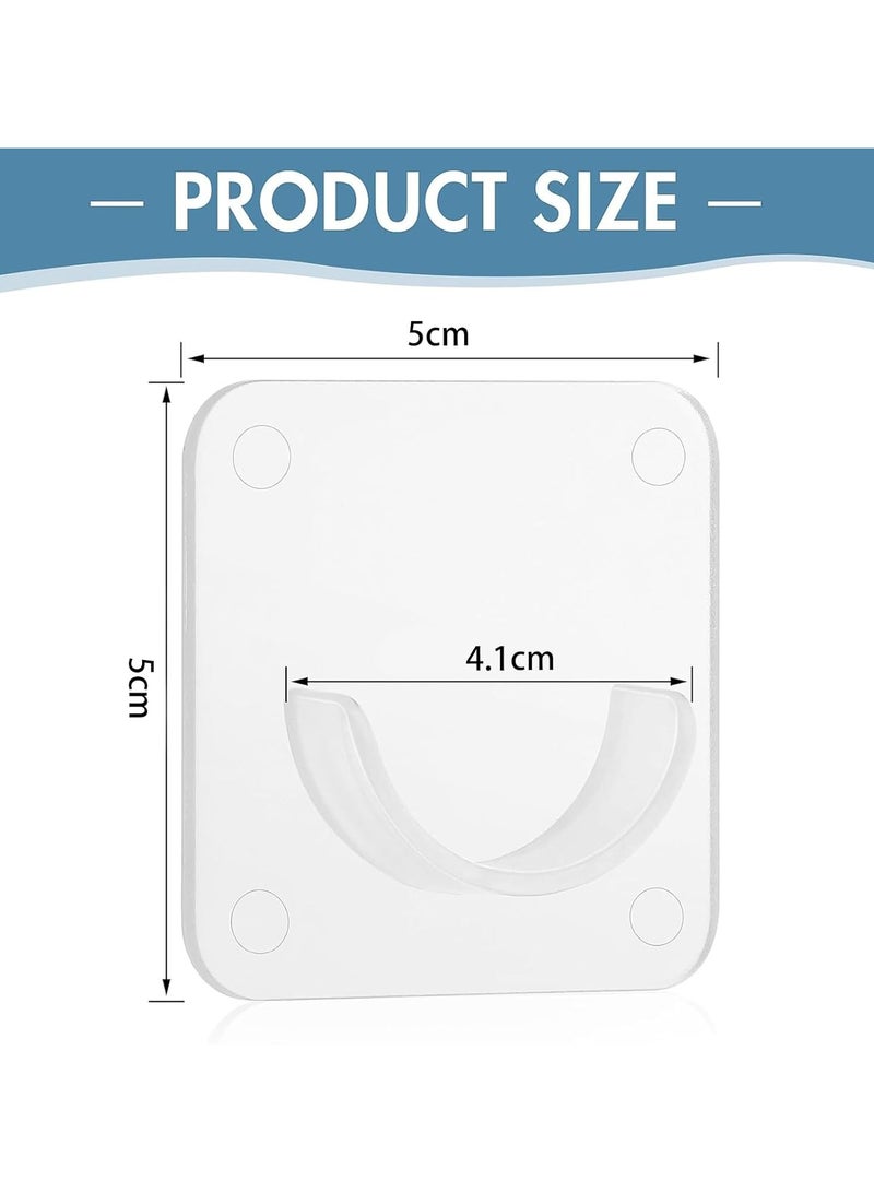 10pcs Adhesive Curtain Rod Holder, No Drilling, Holder Tension Retainer - Image 5