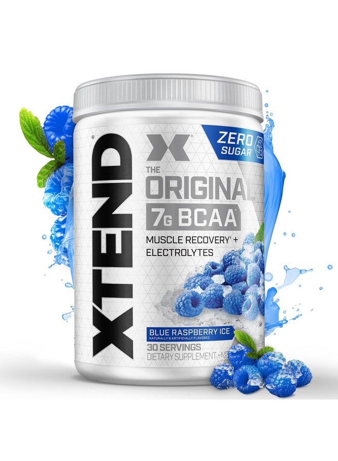 XTEND بودرة Xtend Scivation Bcaas للبالغين (قبل التمرين، 7 جرام Bcaas، 0 جرام كربوهيدرات، سكر وسعرات حرارية، 3.5 ليوسين، 2.5 جرام L-جلوتامين، 1 جرام سيترولين ماليت) - 402 جرام، 30 حصة (توت أزرق) - Image 1