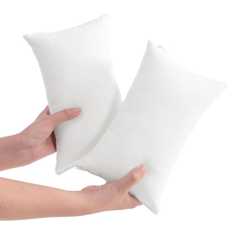 NTBAY Tiny Pillows Down Alternative 7x11 Microfiber Mini Pillow for Travel Pets Soft Machine Washable Small Pillows for Neck Wrist Lumbar and Knee White