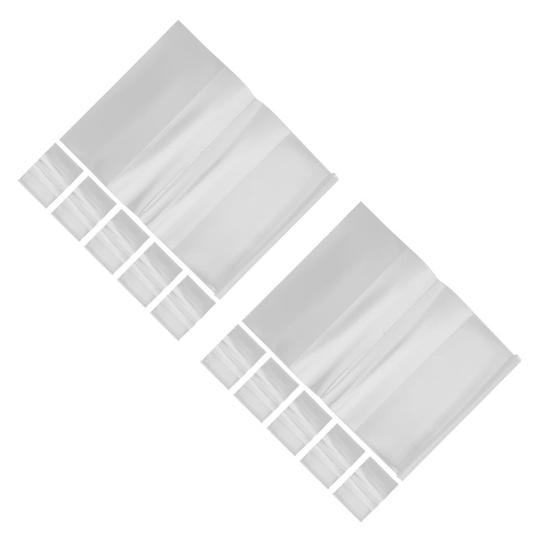 20 pcs Clear Book Cover Width Adjustable Notebook Cover Soft Books Protective Sleeve - Image 5