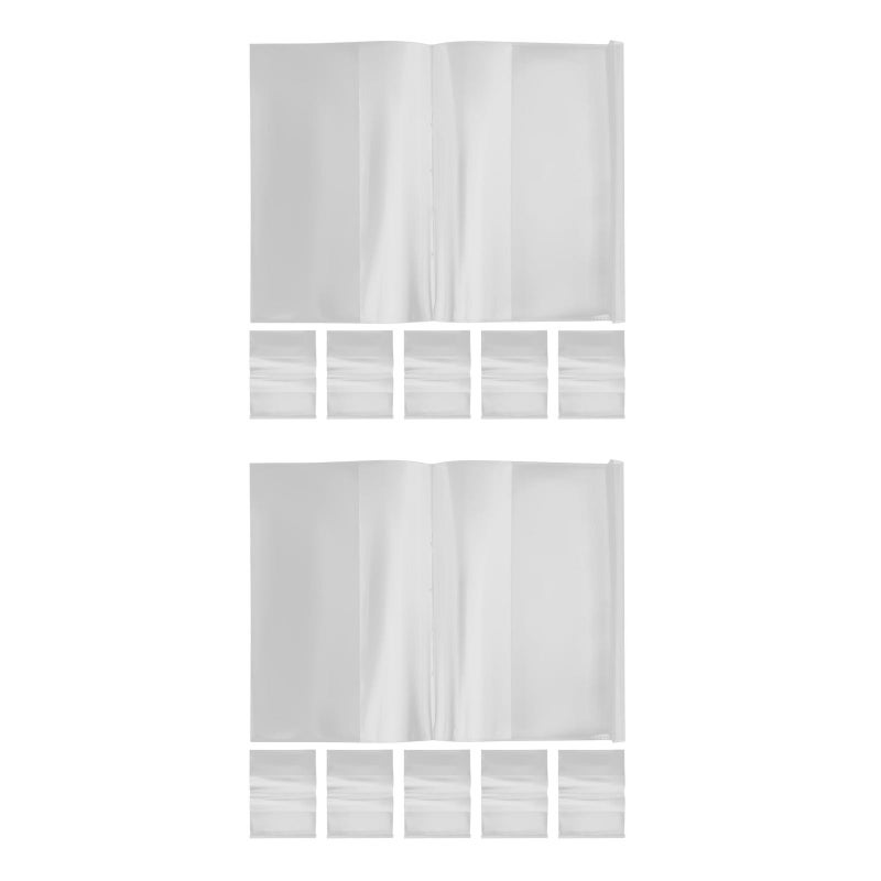 20 pcs Clear Book Cover Width Adjustable Notebook Cover Soft Books Protective Sleeve - Image 4