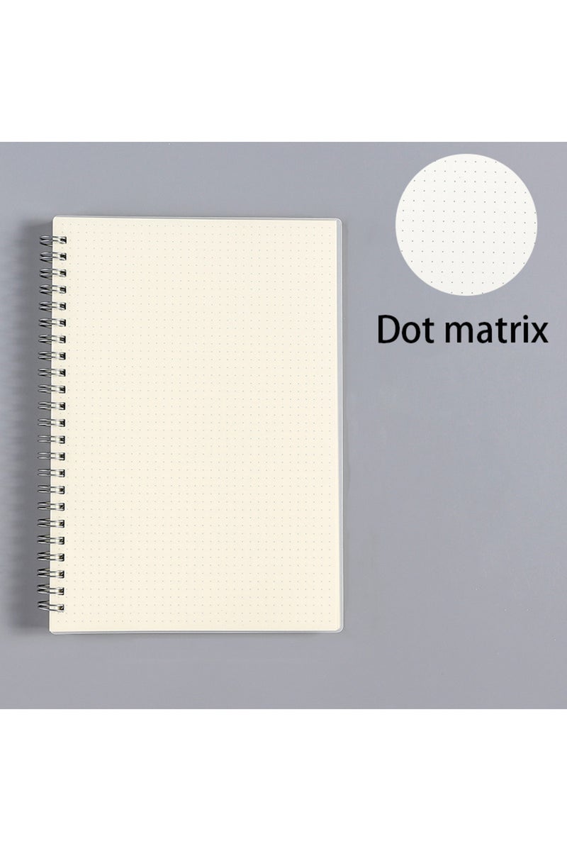 إيروريكس دفتر ملاحظات حلزوني A6 بنقاط، A5، A6، B5، دفتر مهام، ورق مسطر بنقاط، ورق شبكي فارغ، دفتر يوميات، دفتر رسم