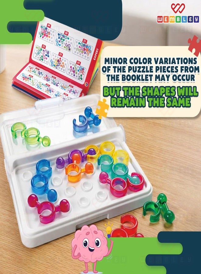 ويمبلي لعبة ألغاز ويمبلي الذهنية للأولاد والبنات من 7 إلى 14 سنة | لعبة ألغاز منطقية وعقلية | 120 تحديًا لتنمية الذكاء | لعبة داخلية سهلة الحمل | هدية عيد ميلاد - Image 5
