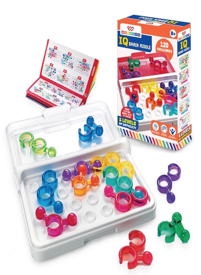 ويمبلي لعبة ألغاز ويمبلي الذهنية للأولاد والبنات من 7 إلى 14 سنة | لعبة ألغاز منطقية وعقلية | 120 تحديًا لتنمية الذكاء | لعبة داخلية سهلة الحمل | هدية عيد ميلاد - Image 1